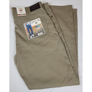 Copper Oak Supply NWT Mens 38x32 Sueded Khaki Flex Comfort Straight Fit Pants